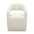 Barrow Performance Fabric Rolling Dining Chair By Moe&