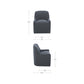 Maisie Rolling Dining Chair Moes Home Collection Mhc Kq 1045 34 Usa 5