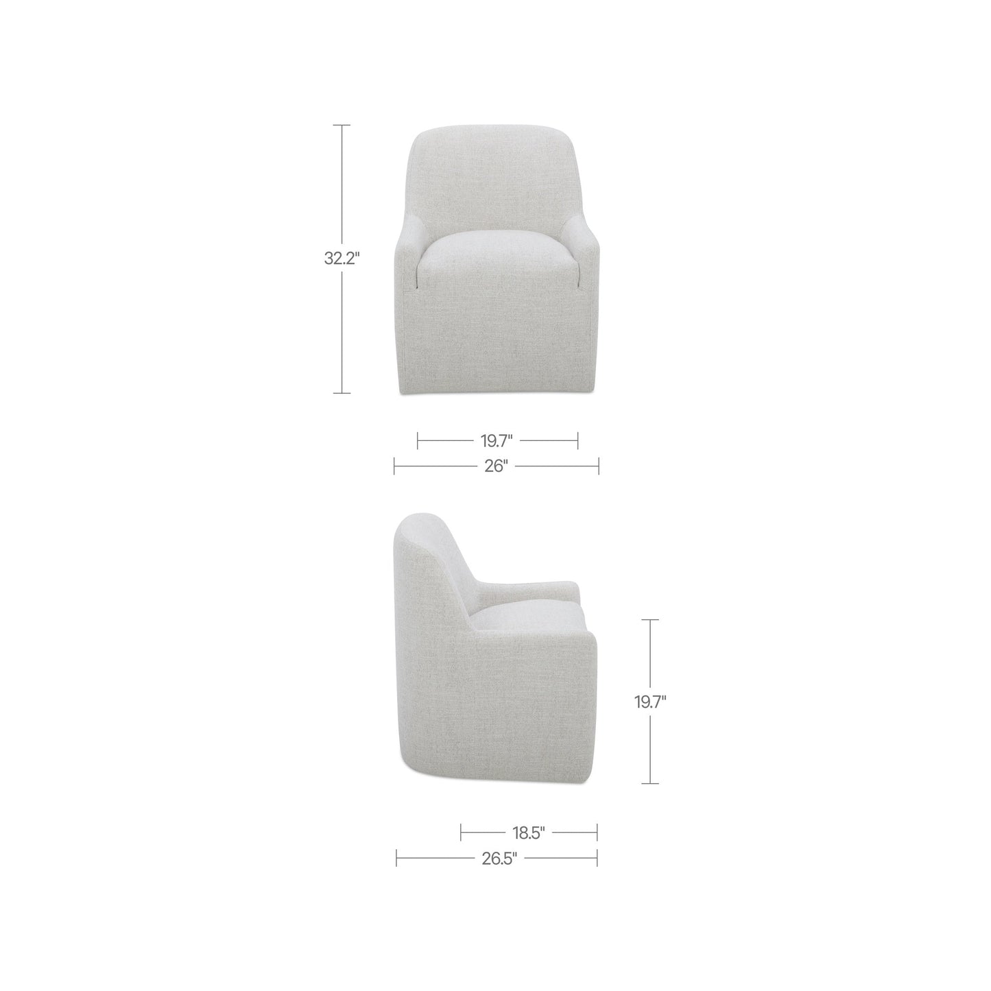 Maisie Rolling Dining Chair Moes Home Collection Mhc Kq 1045 34 Usa 4