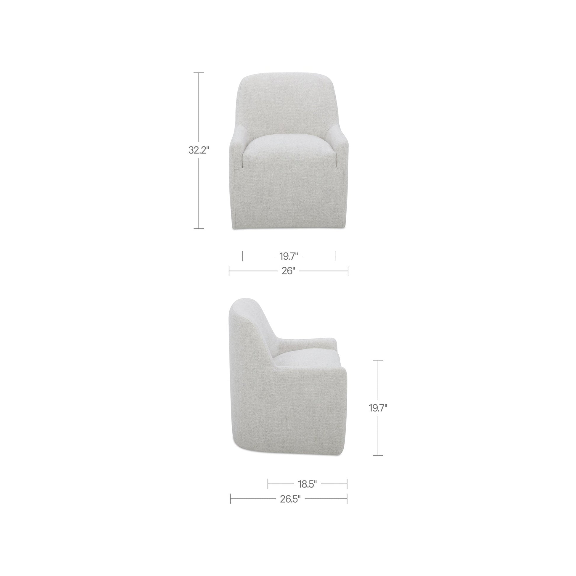 Maisie Rolling Dining Chair Moes Home Collection Mhc Kq 1045 34 Usa 4