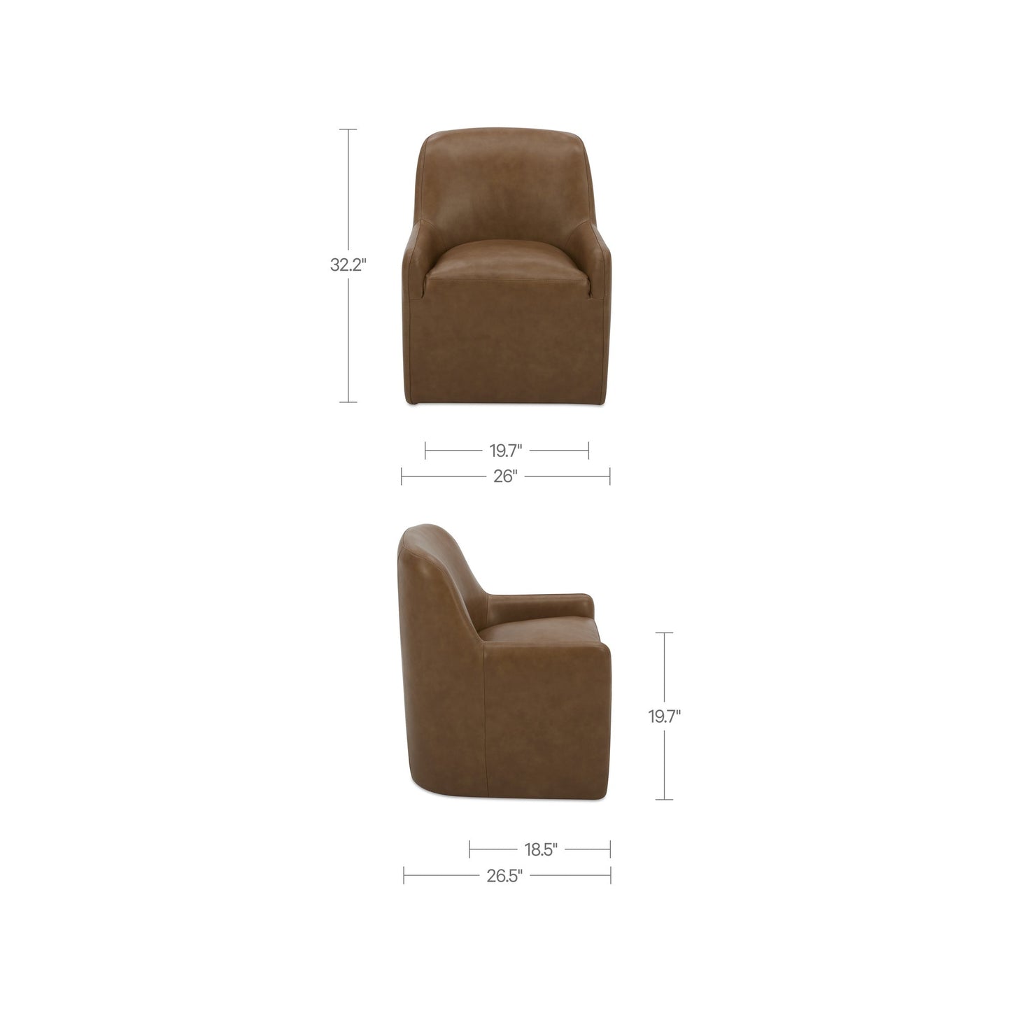 Maisie Rolling Dining Chair Moes Home Collection Mhc Kq 1045 34 Usa 6
