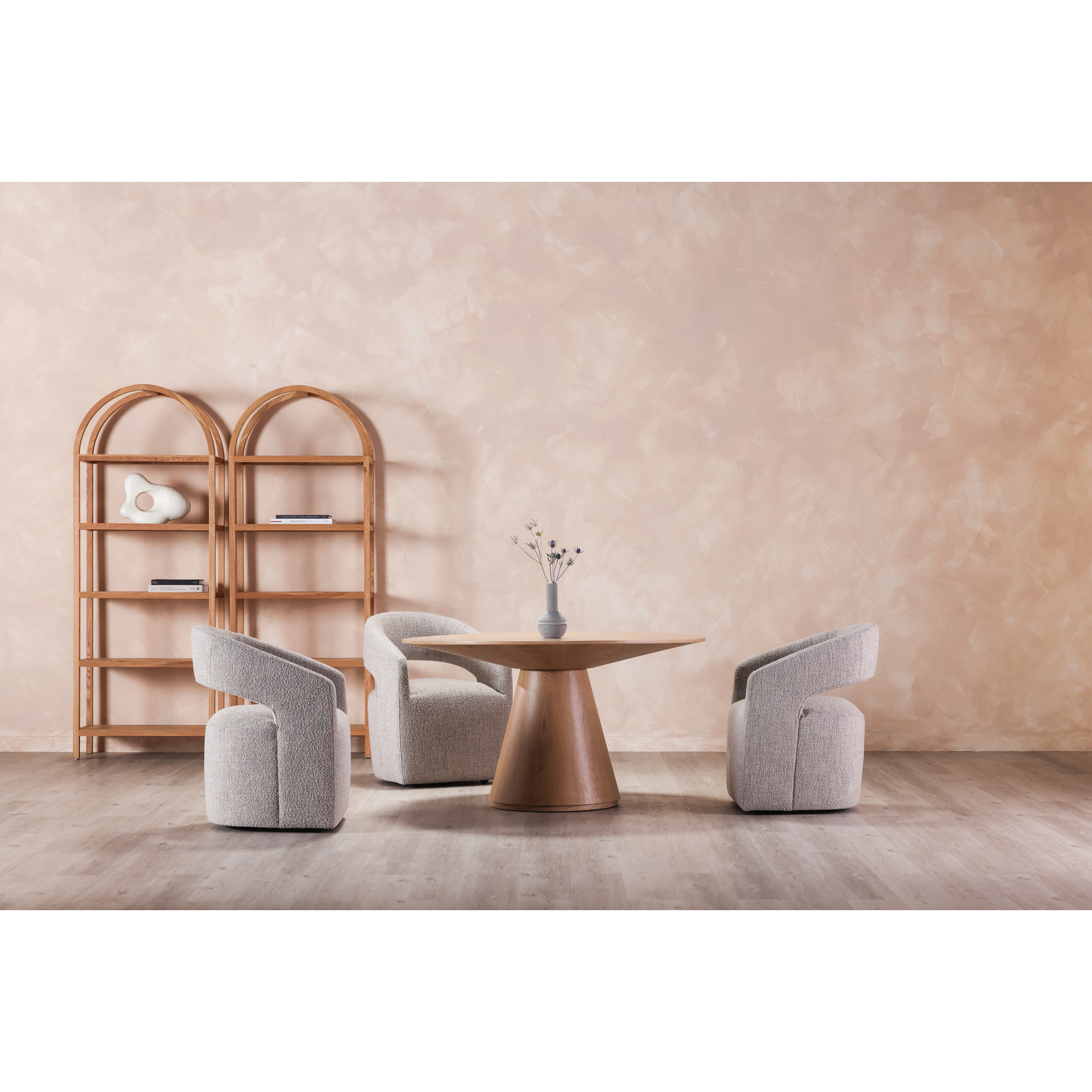 Barrow Performance Fabric Rolling Dining Chair By Moe's Home Collection Mhc Kq 1024 18 By Moe's Home Collection 16