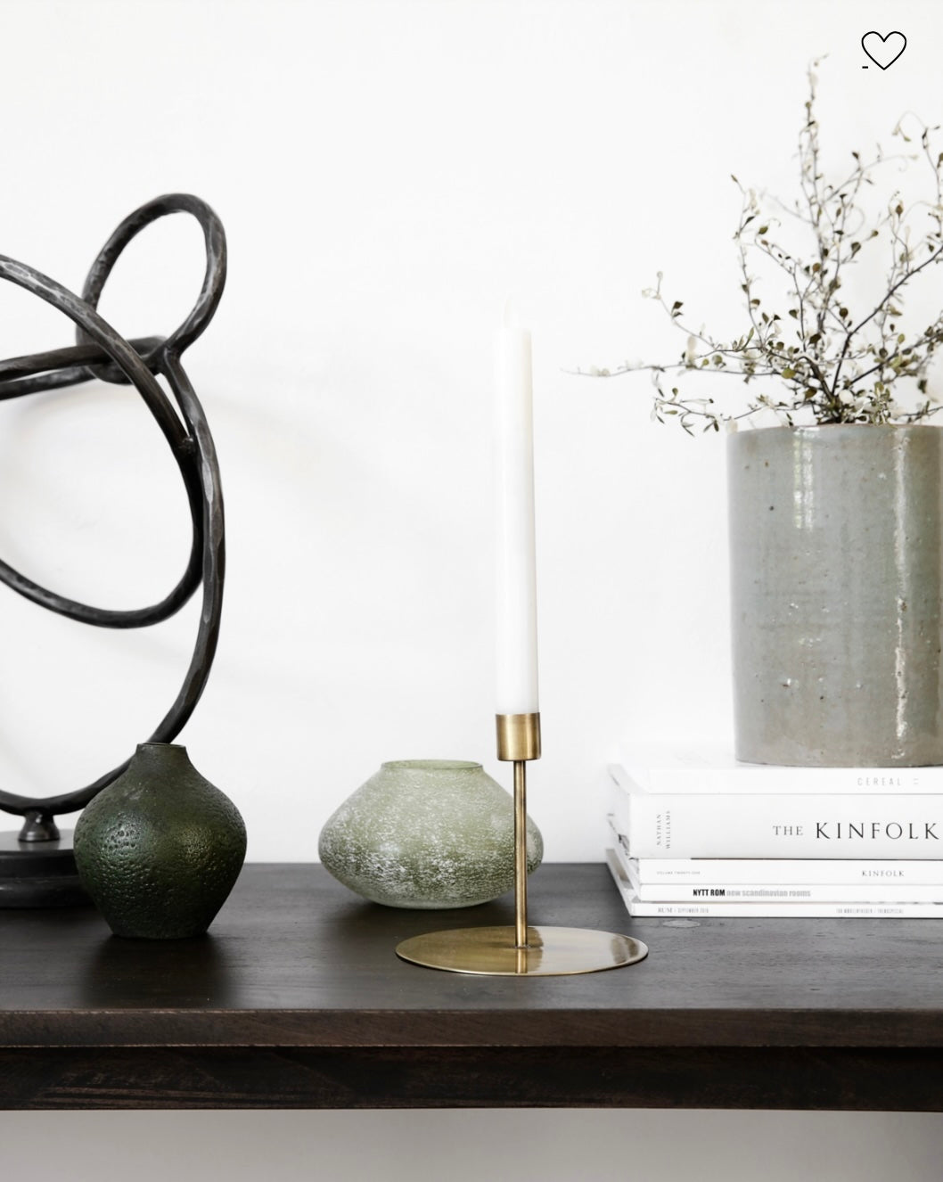 Anit Candle Stand, Antique Brass