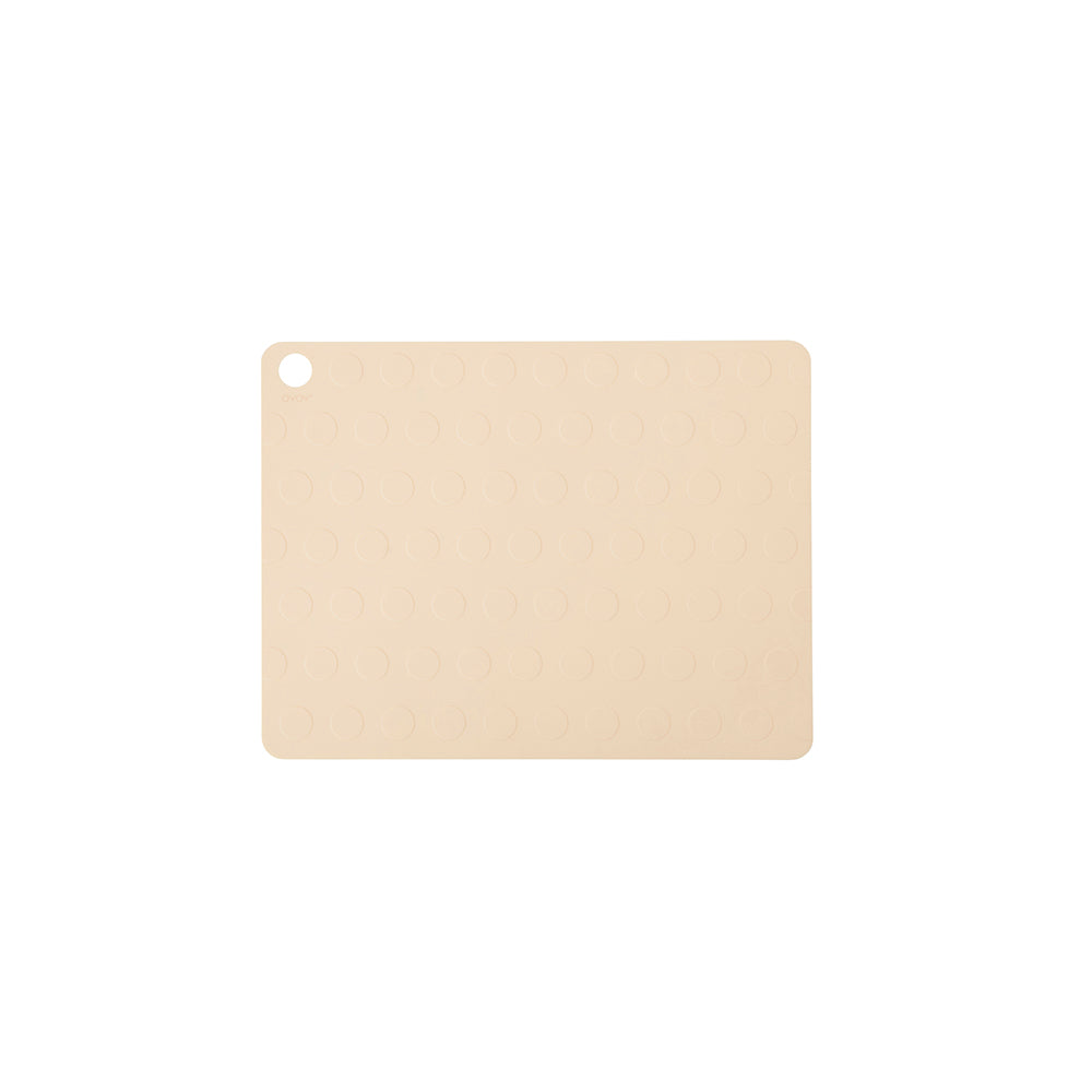 placemat dotto 2 pcs pack vanilla by oyoy 1