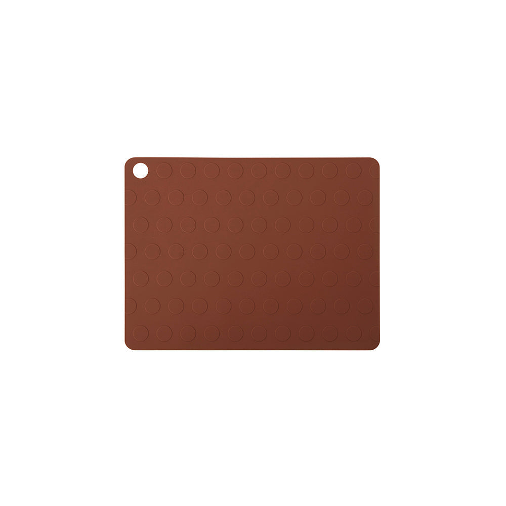 placemat dotto 2 pcs pack nutmeg by oyoy 1