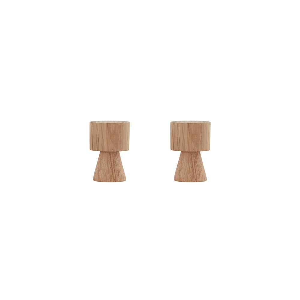 pin hook knob 2 pcs pack nature by oyoy 1