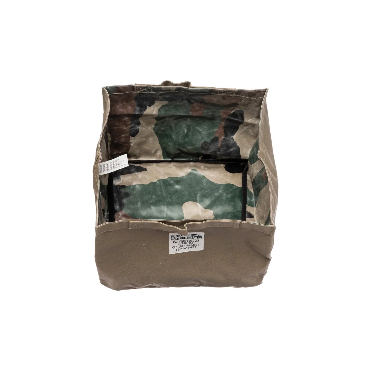 Laminated Fabric Organizer Rectangle Large in Olive