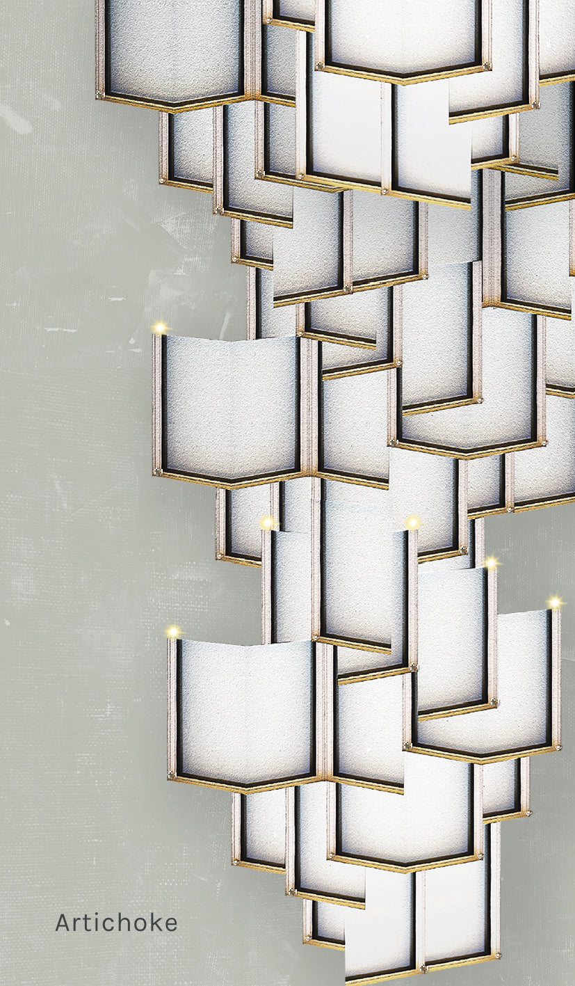Lattice Systems LED Wallpaper in Various Colors by Meystyle