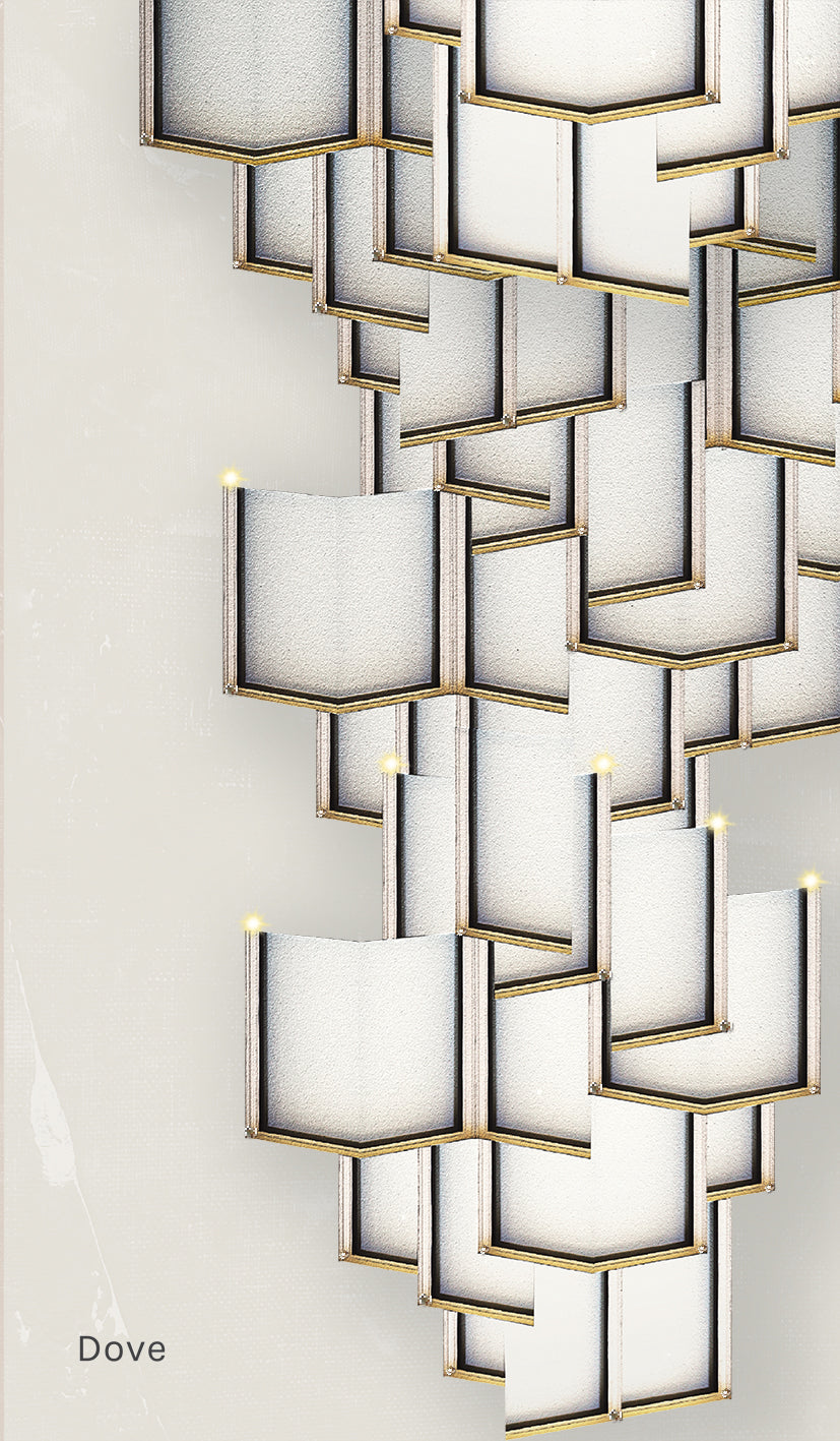 Lattice Systems LED Wallpaper in Various Colors by Meystyle
