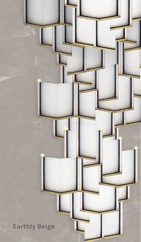 Lattice Systems LED Wallpaper in Various Colors by Meystyle
