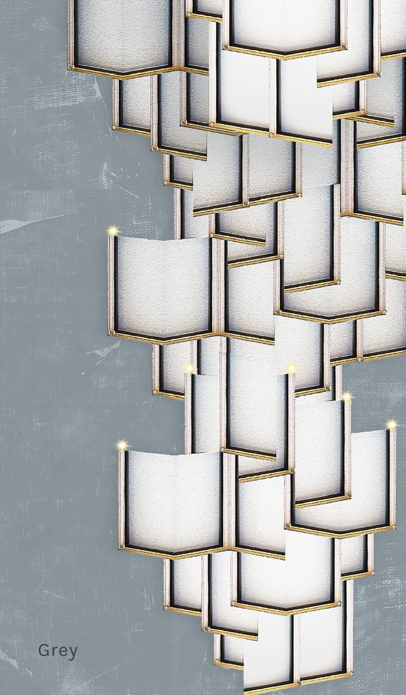 Lattice Systems LED Wallpaper in Various Colors by Meystyle