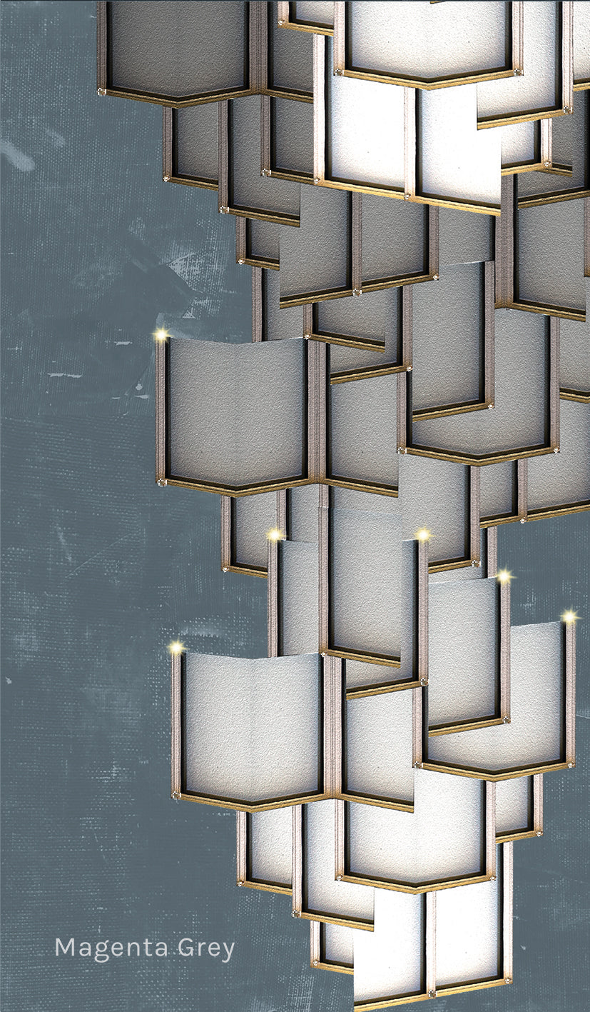Lattice Systems LED Wallpaper in Various Colors by Meystyle