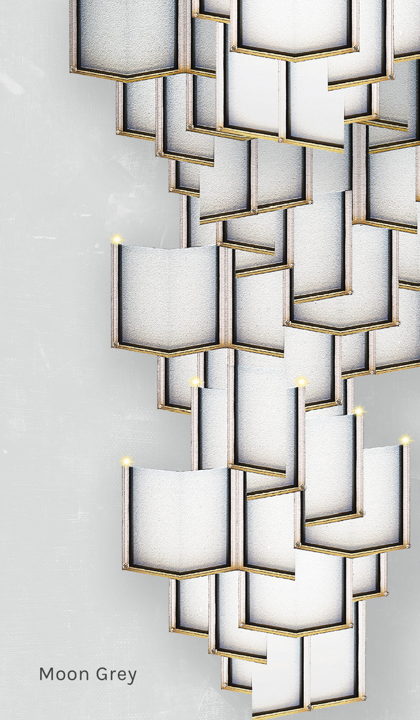 Lattice Systems LED Wallpaper in Various Colors by Meystyle