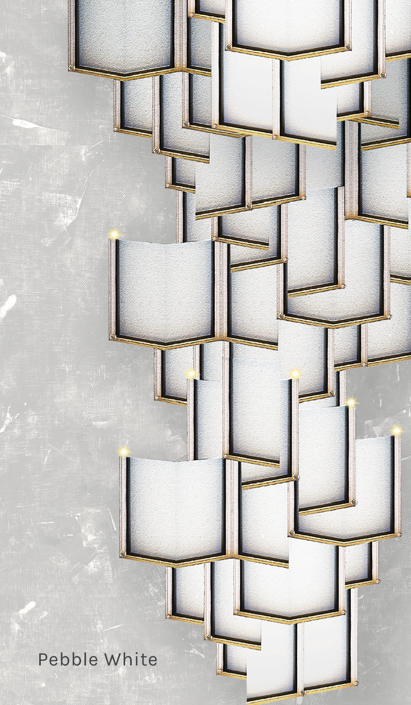 Lattice Systems LED Wallpaper in Various Colors by Meystyle