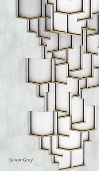 Lattice Systems LED Wallpaper in Various Colors by Meystyle