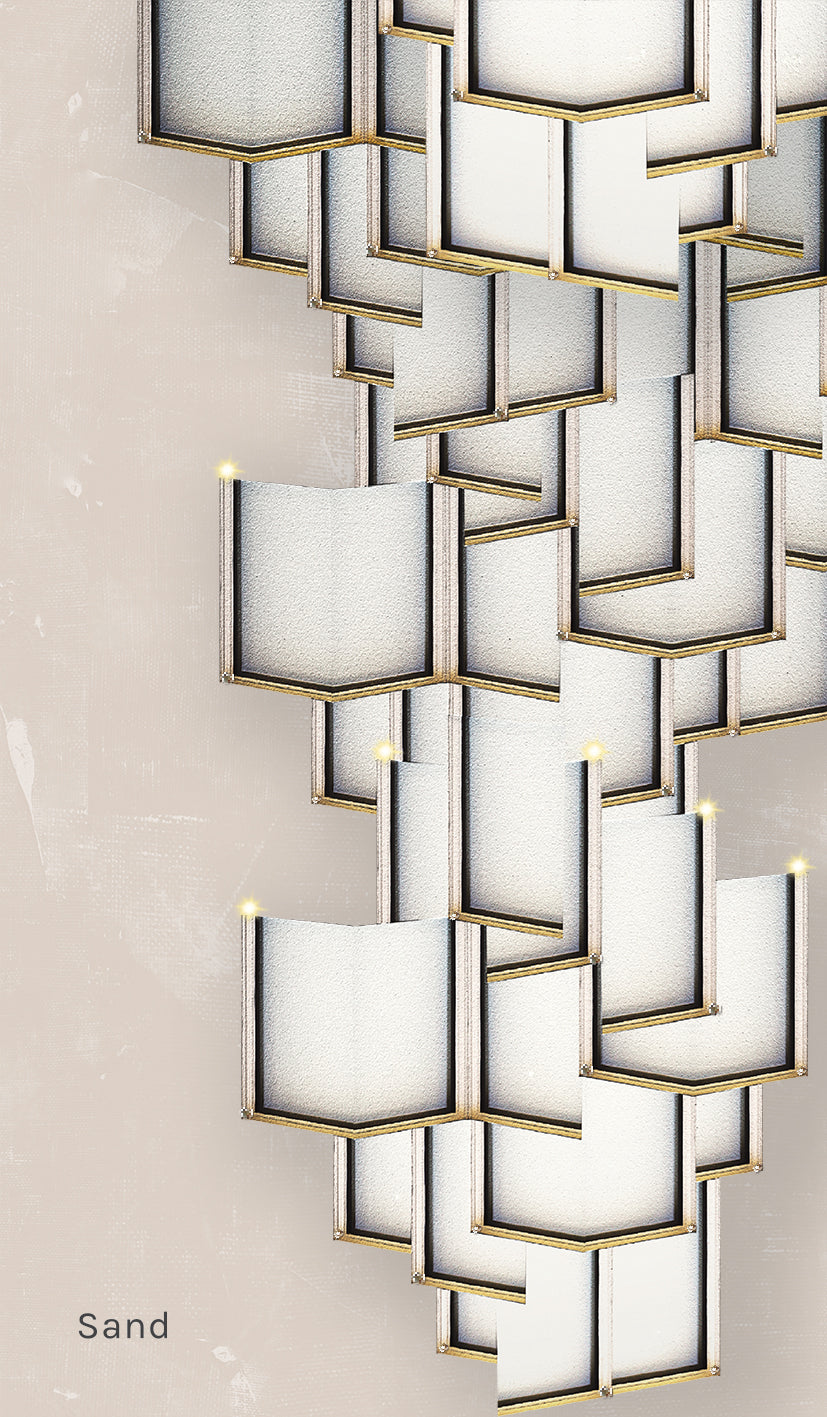 Lattice Systems LED Wallpaper in Various Colors by Meystyle