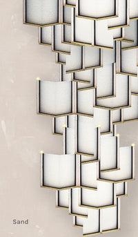 Lattice Systems LED Wallpaper in Various Colors by Meystyle