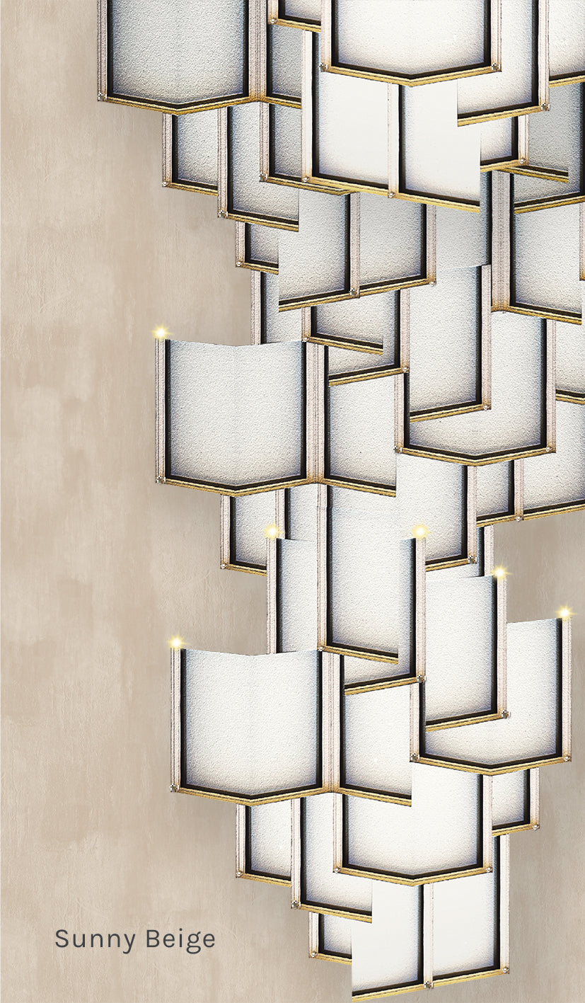 Lattice Systems LED Wallpaper in Various Colors by Meystyle