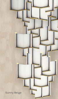 Lattice Systems LED Wallpaper in Various Colors by Meystyle