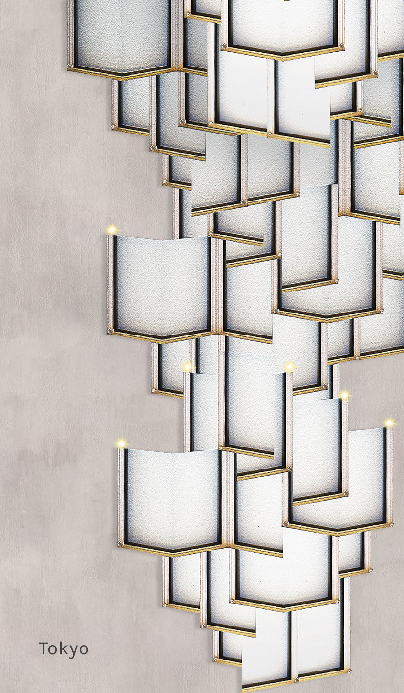 Lattice Systems LED Wallpaper in Various Colors by Meystyle
