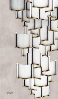 Lattice Systems LED Wallpaper in Various Colors by Meystyle