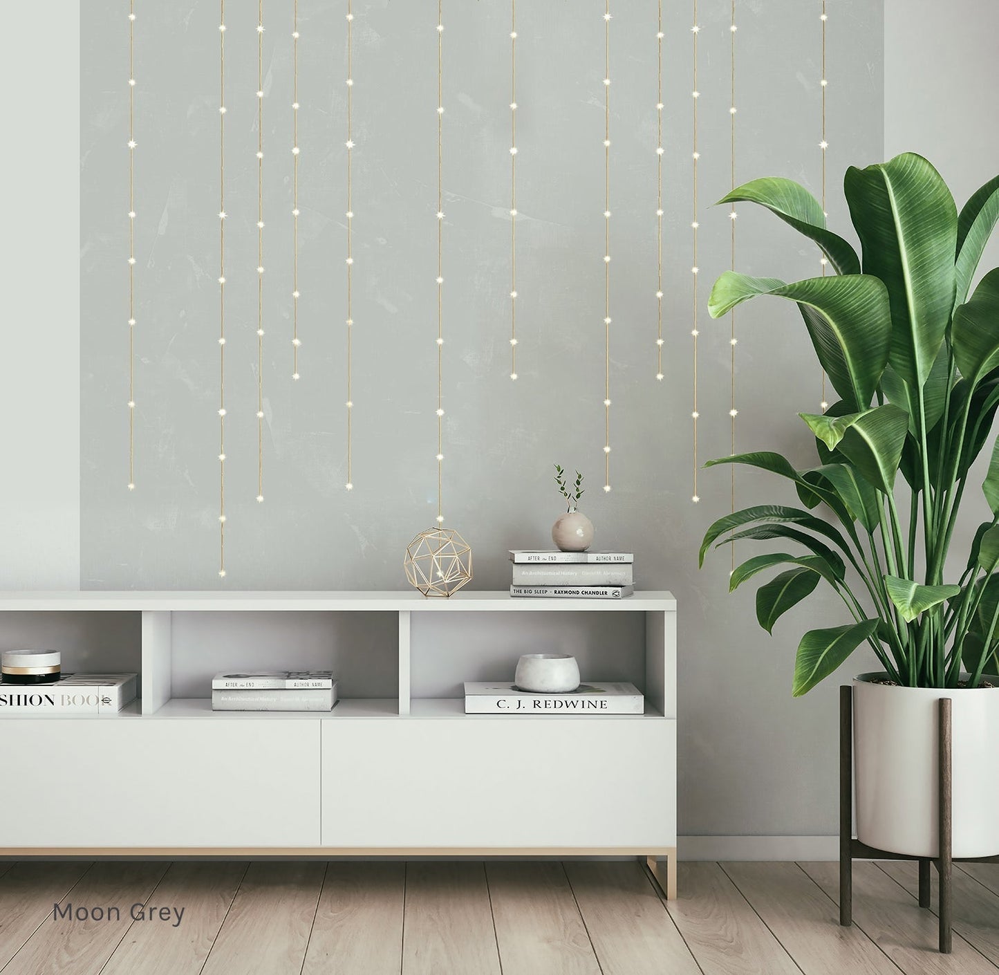 Light Lines LED Wallpaper in Various Colors by Meystyle