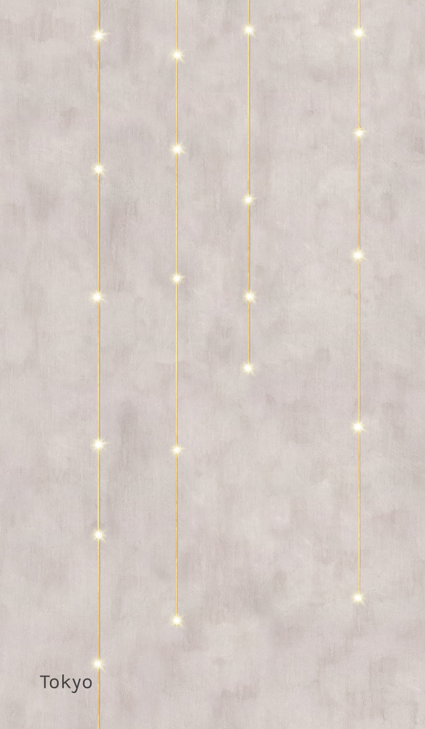 Light Lines LED Wallpaper in Various Colors by Meystyle