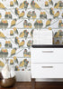 Sample Lovebirds Wallpaper in Paradise design by Aimee Wilder