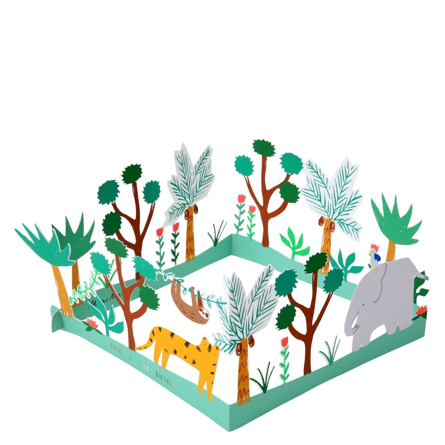 have a wild birthday 3d scene card by meri meri mm 159589 1