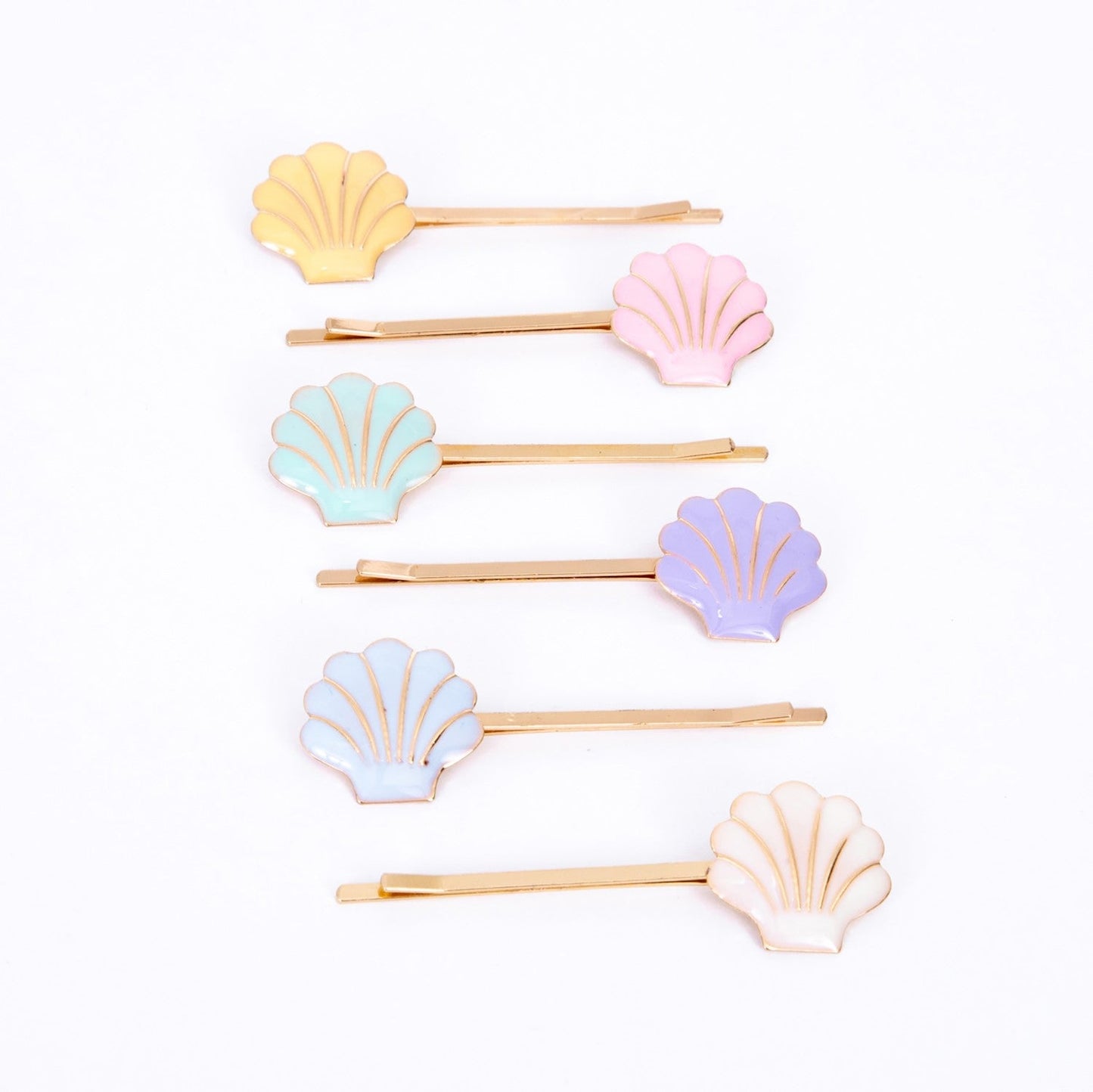 enamel shell hair slides by meri meri mm 222885 1
