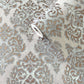 Modern Damask Mottled Wallpaper in Rose Gold