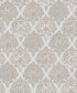 Modern Damask Mottled Wallpaper in Rose Gold