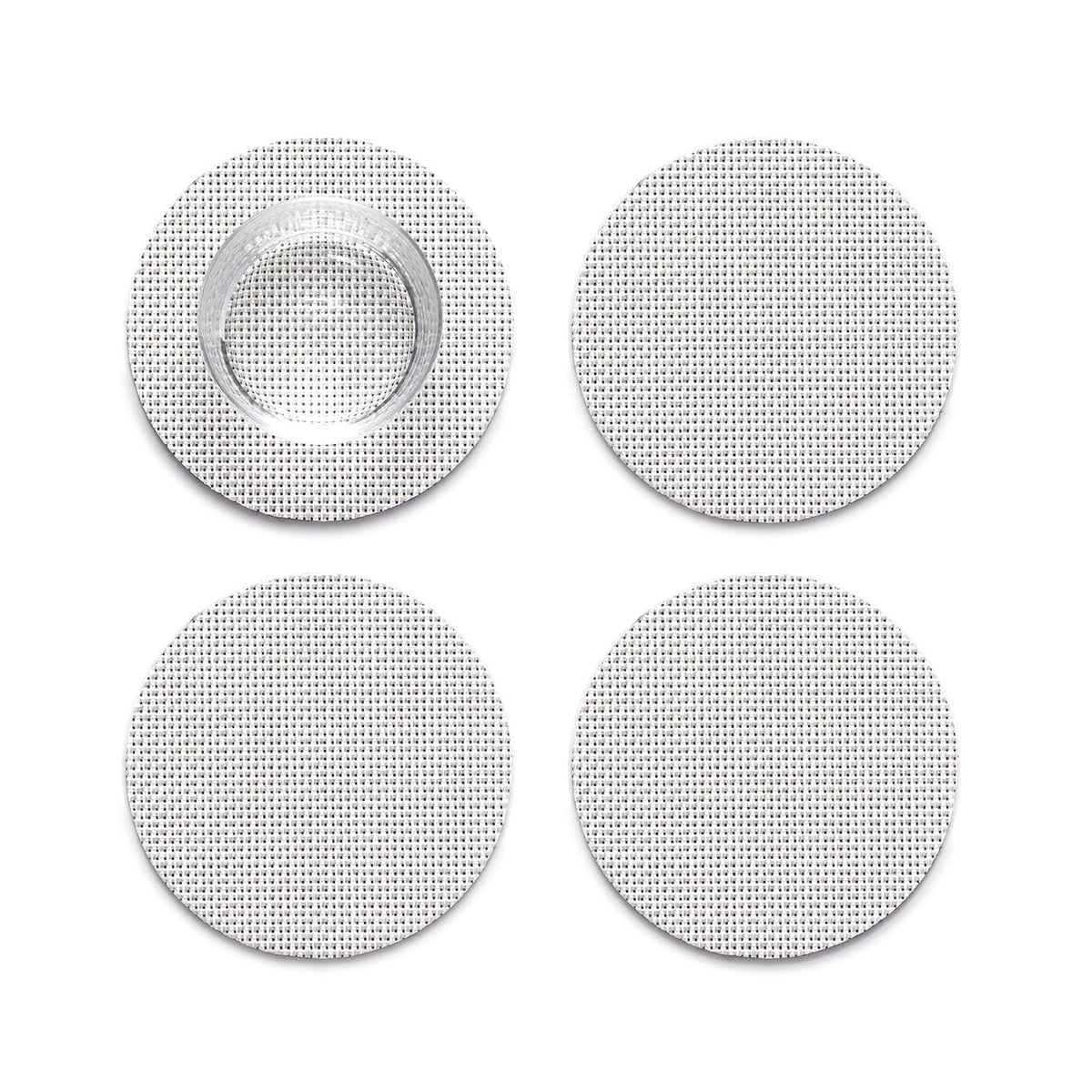 Mini Basketweave Set Of 4 Coasters Chilewich Chw 100743 002 24