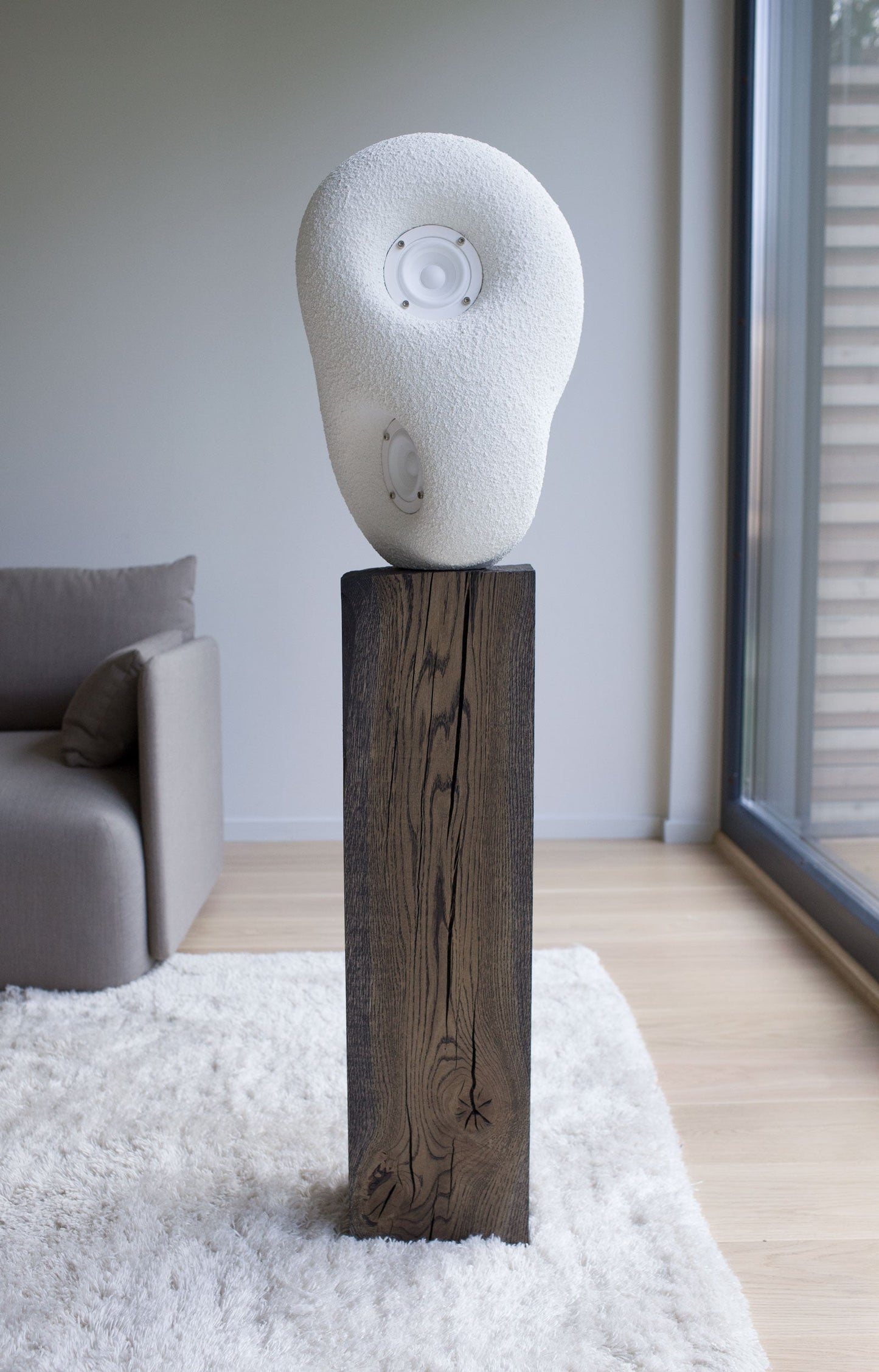 acoustic sculpture speaker by transparent 4