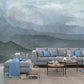 Misty Mountain Blue Wall Mural from the Atmosphere Collection by Galerie Wallcoverings