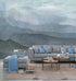Misty Mountain Blue Wall Mural from the Atmosphere Collection by Galerie Wallcoverings