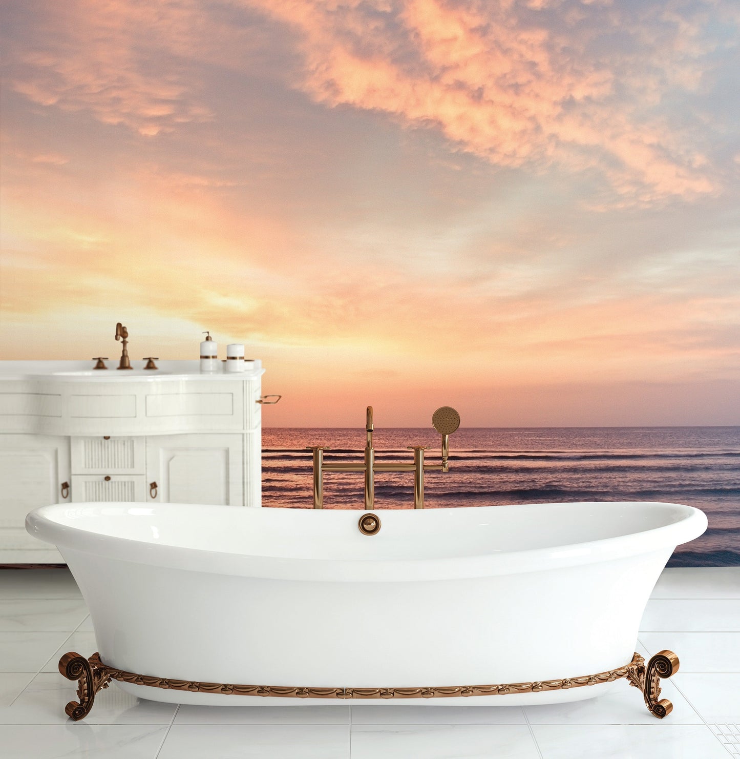 Sunset Beach Wall Mural from the Atmosphere Collection by Galerie Wallcoverings