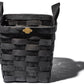 wooden basket black square design by puebco 6