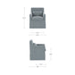 Lydia Slipcover Dining Chair Moes Home Collection Mhc Oa 1051 02 4