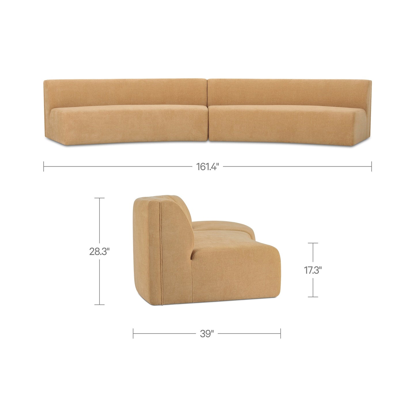 Naomi Concave Modular Sectional Moes Home Collection Mhc Oa 1095 20 4