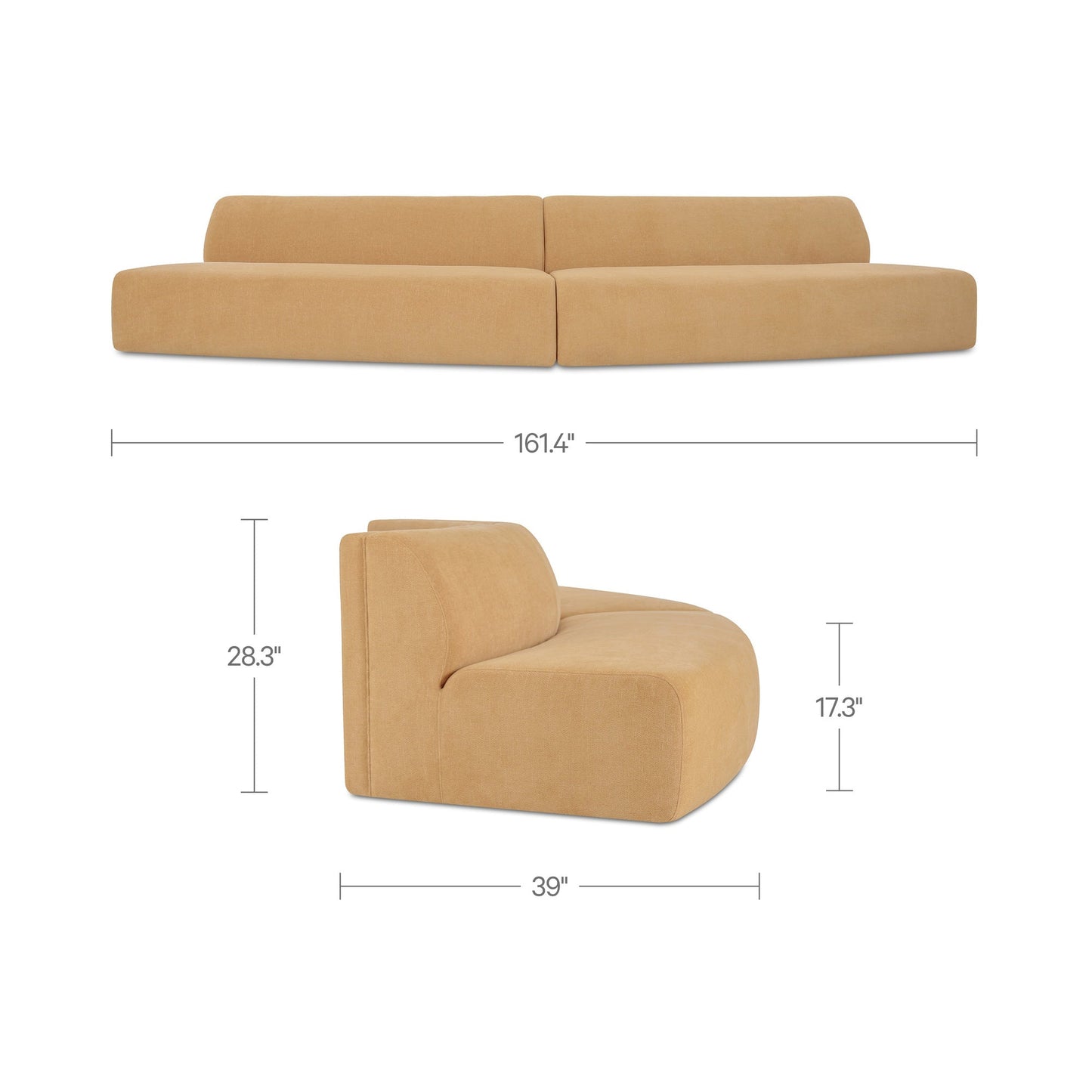 Naomi Convex Modular Sectional Moes Home Collection Mhc Oa 1096 20 4
