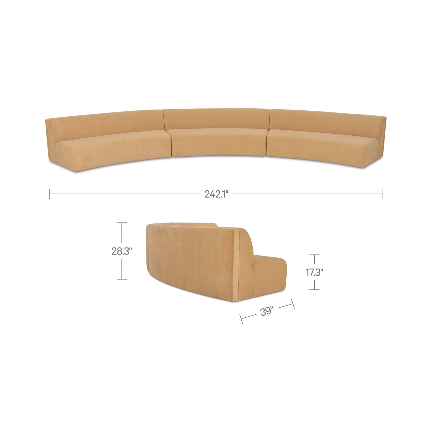Naomi Concave 3 Modular Sectional Moes Home Collection Mhc Oa 1098 20 4
