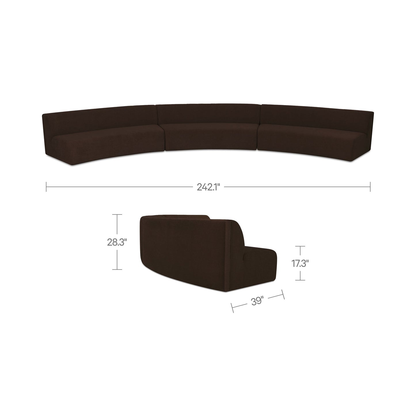 Naomi Concave 3 Modular Sectional Moes Home Collection Mhc Oa 1098 20 3