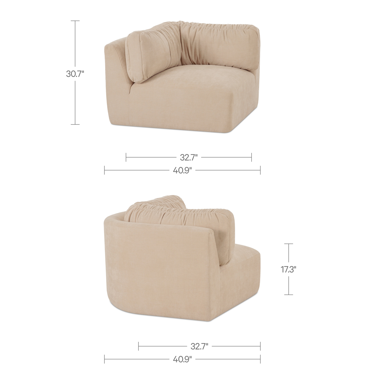 Matina Corner Chair Moes Home Collection Mhc Oa 1101 34 3