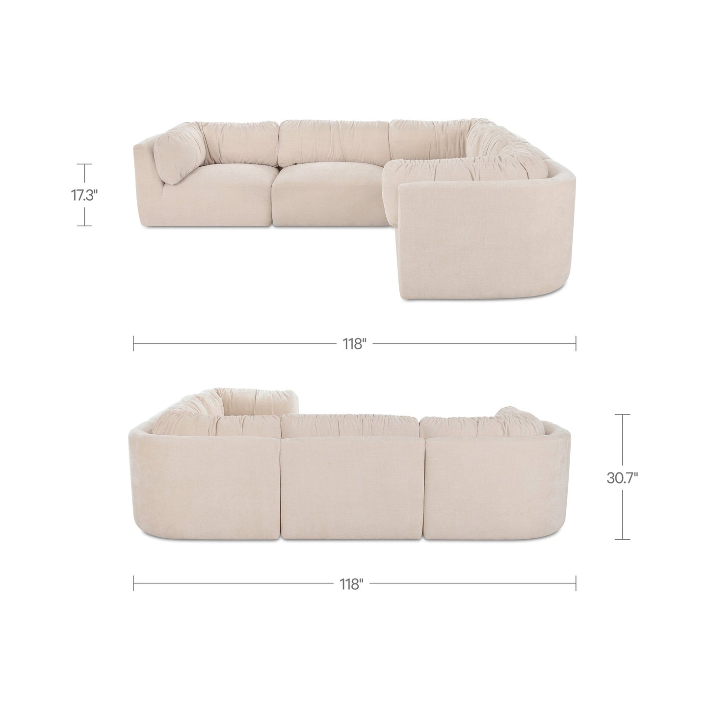 Matina Classic L Modular Sectional Moes Home Collection Mhc Oa 1108 34 3