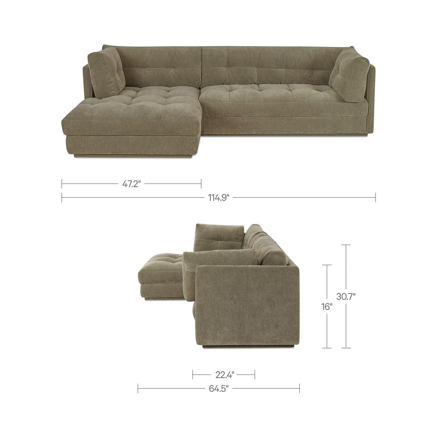Mischa Sectional Moes Home Collection Mhc Oa 1116 34 L 0 6