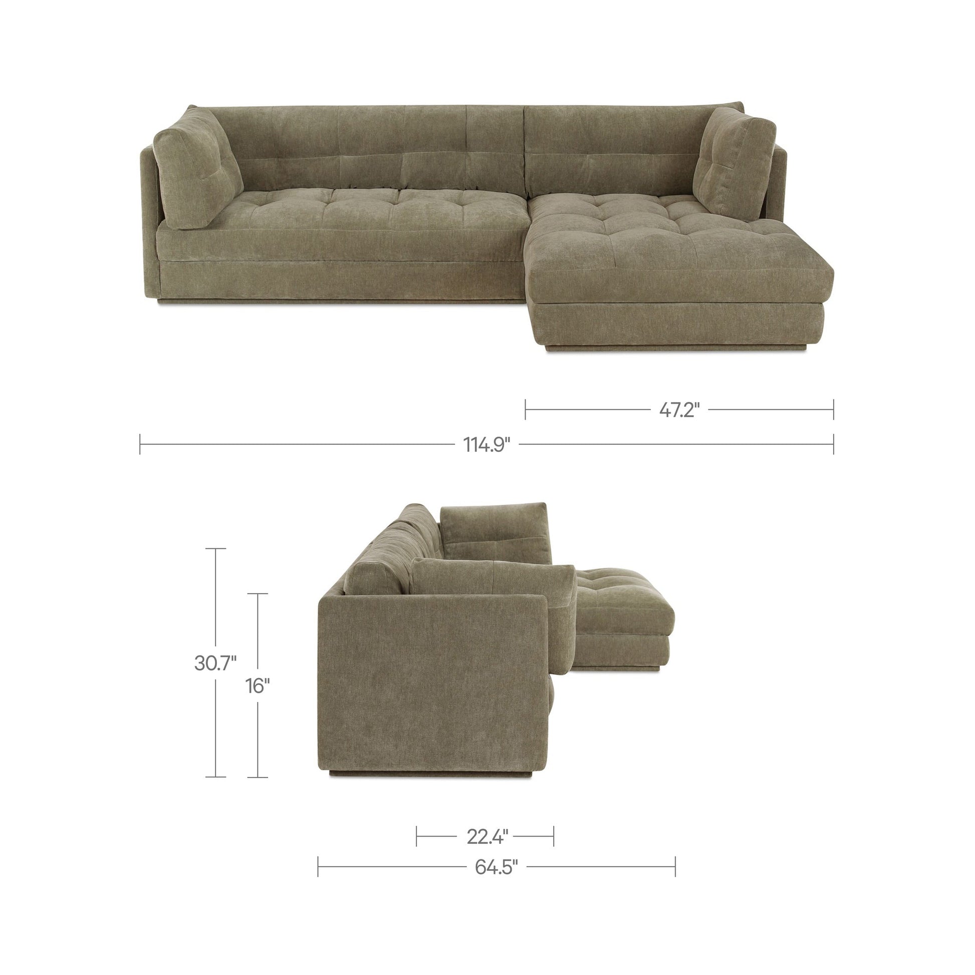 Mischa Sectional Moes Home Collection Mhc Oa 1116 34 L 0 8