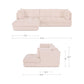 Mischa Sectional Moes Home Collection Mhc Oa 1116 34 L 0 5