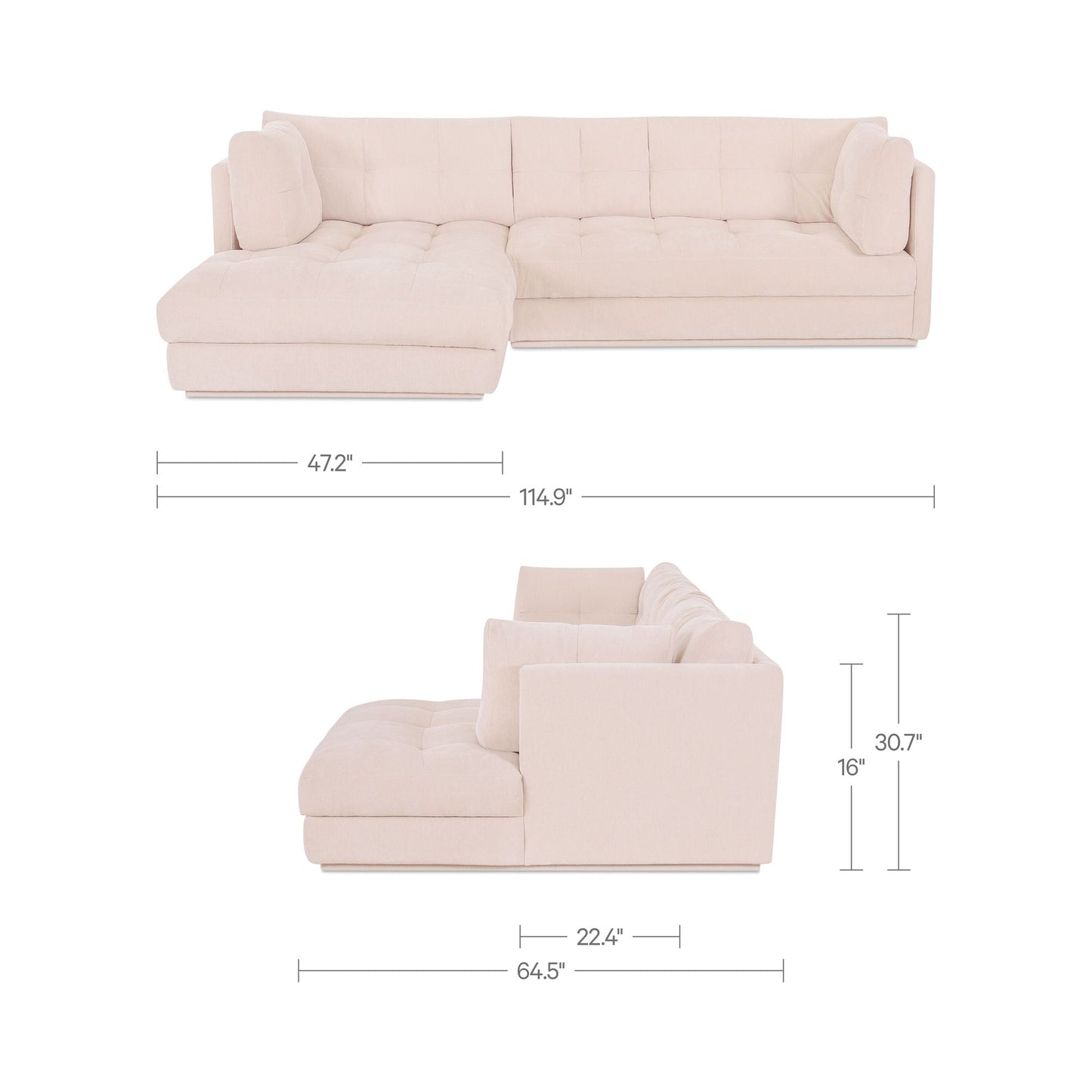 Mischa Sectional Moes Home Collection Mhc Oa 1116 34 L 0 5