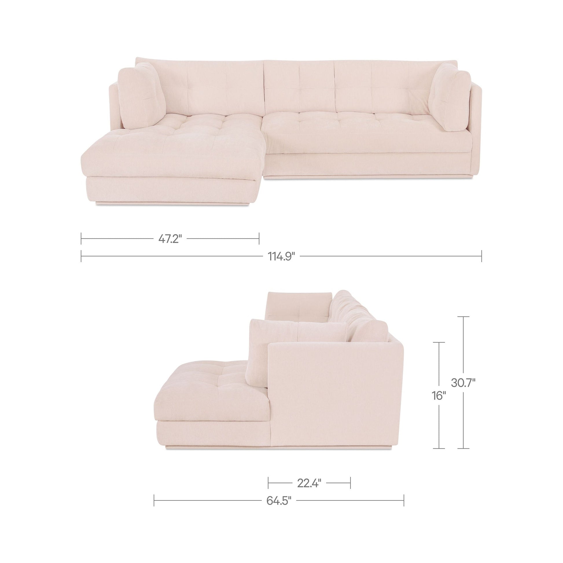 Mischa Sectional Moes Home Collection Mhc Oa 1116 34 L 0 5